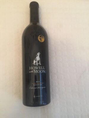 Wine bottle on white background
